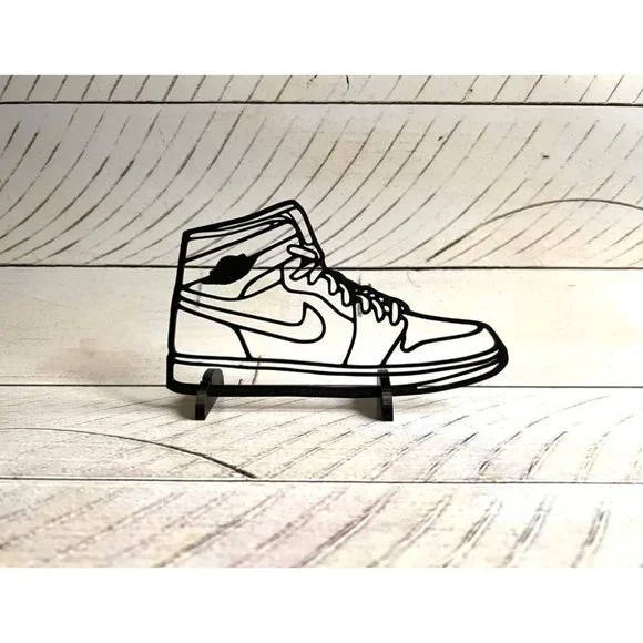 Undefined Accents Nike Jordan Air Silhouette Wall Art 3d